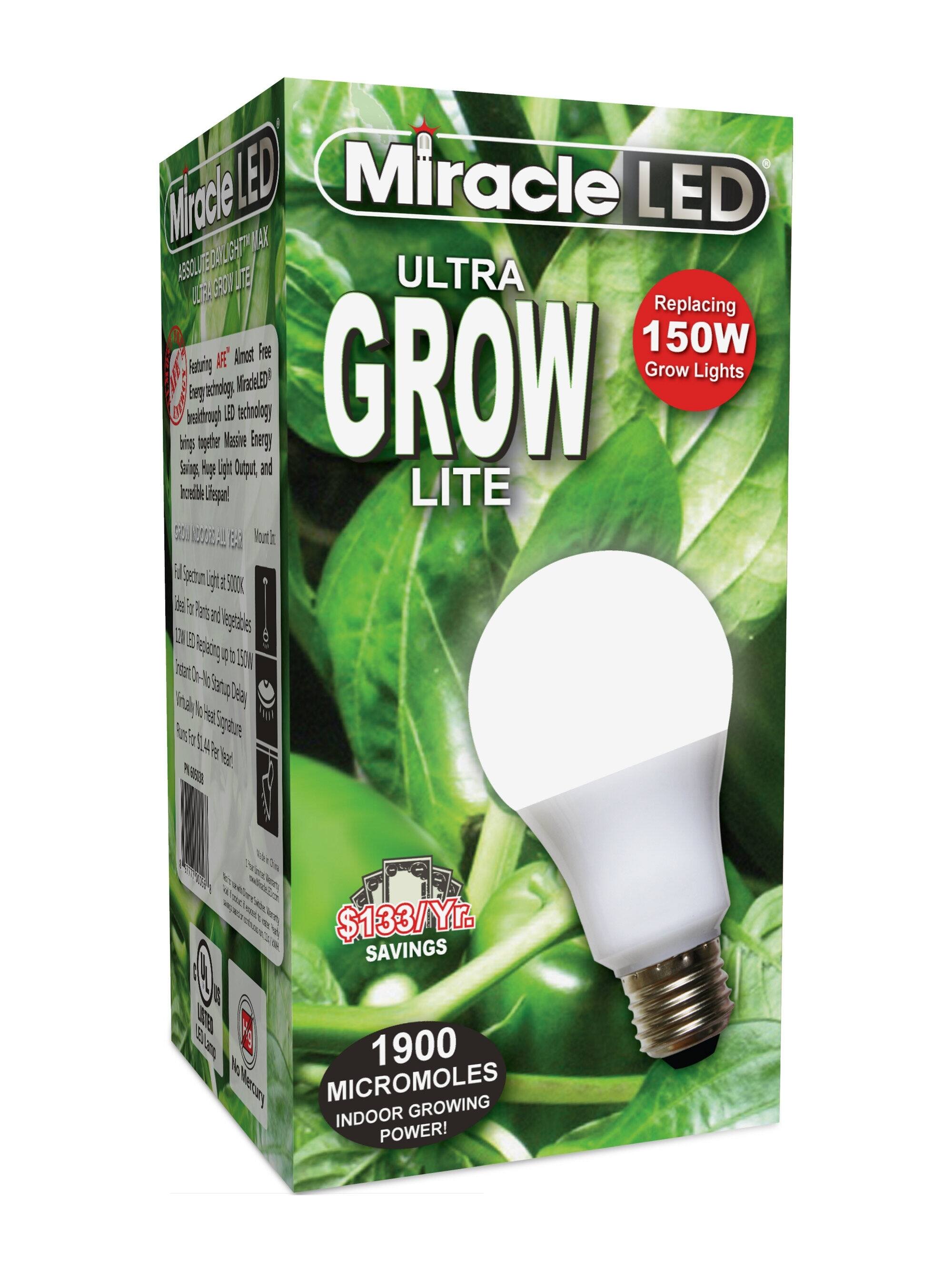 2 Bulb MiracleLED 604960 Pennies MAX Plant LED Grow Light 
